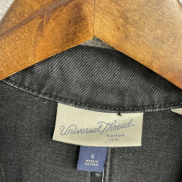 NEW Women's 6 Long Sleeve Utility Baggy Denim Jumpsuit - Universal Thread k1028 - Picture 6 of 9